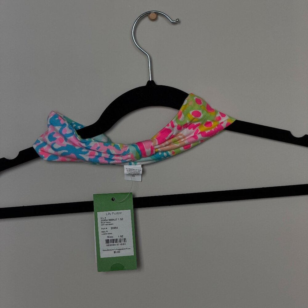Lilly Pulitzer Headband NWT Lovers Coral